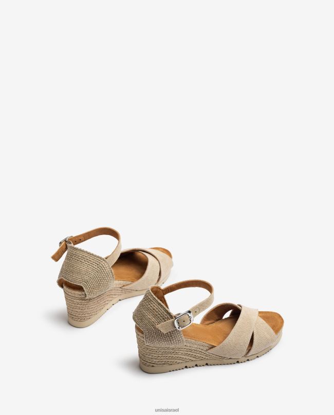 Unisa סנדל יוטה עם רצועה מוצלבת אופנה נשים V2BP2775