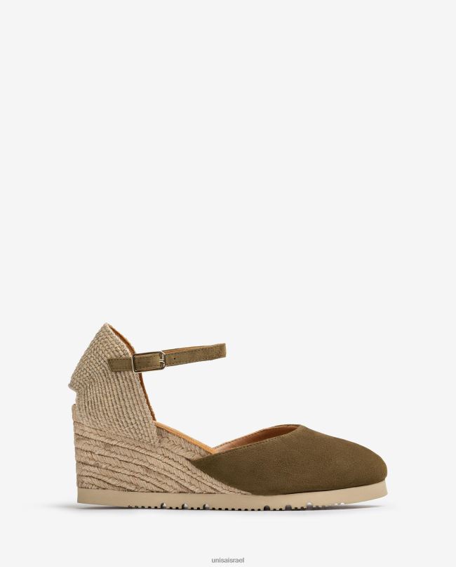 Unisa אספדריל זמש ירוק נשים V2BP2780