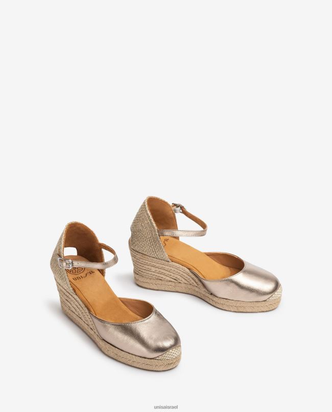 Unisa עקב אספדריל בגימור מתכתי אופנה נשים V2BP2785
