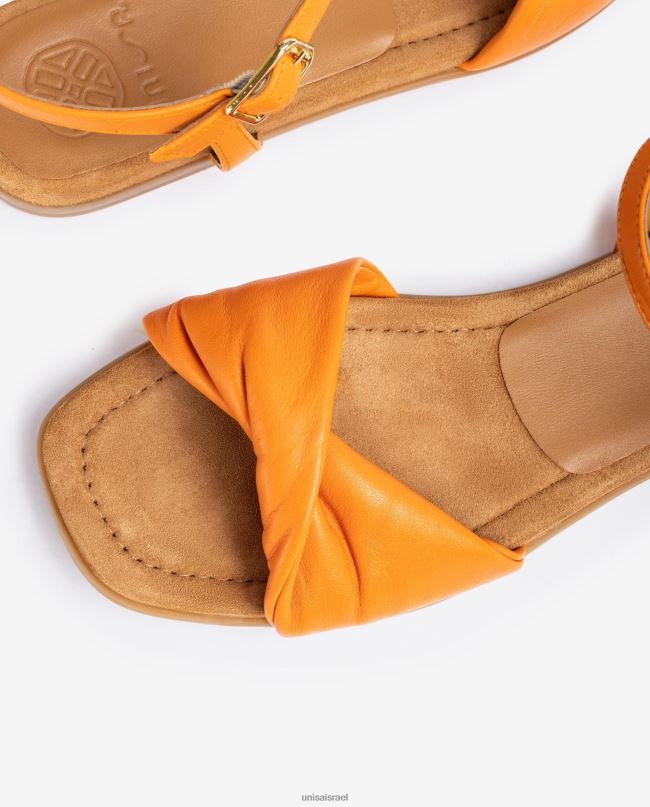 Unisa סנדל עם ערפד מרופד תפוז נשים V2BP278