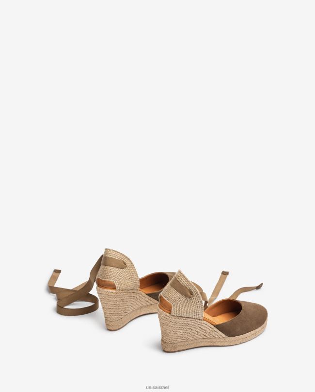 Unisa נעלי אספדריל זמש ירוק ילדים V2BP2798