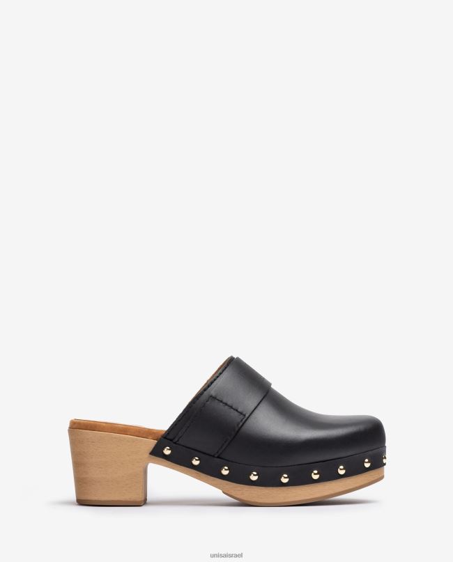 Unisa סתימה עשויה מעור שָׁחוֹר נשים V2BP2806