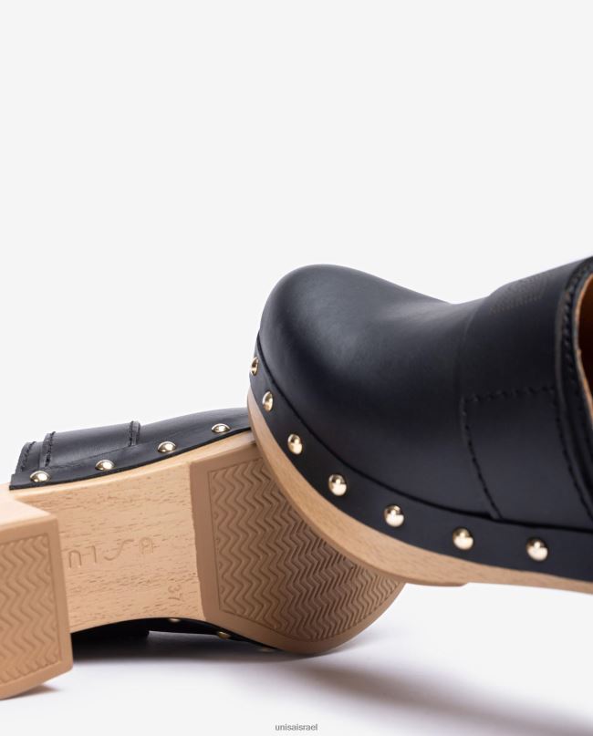 Unisa סתימה עשויה מעור שָׁחוֹר נשים V2BP2806