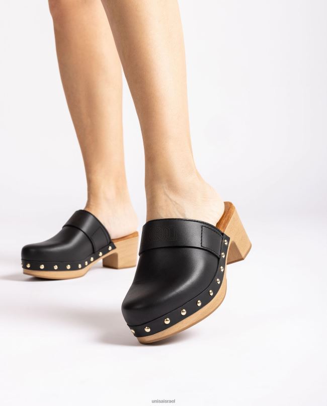 Unisa סתימה עשויה מעור שָׁחוֹר נשים V2BP2806