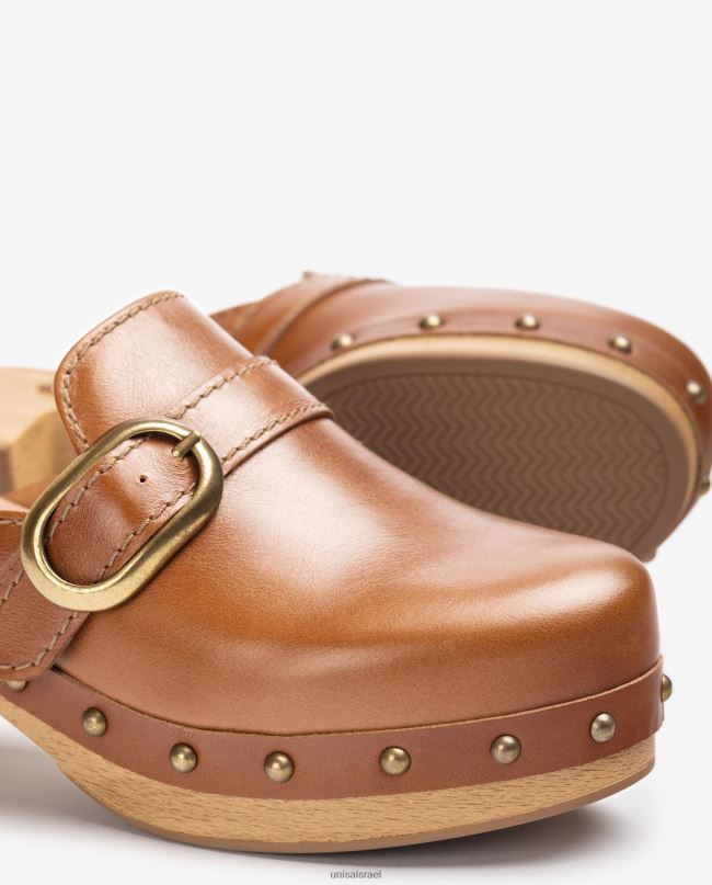 Unisa פרד עם אבזם וחתיכים חום נשים V2BP2818