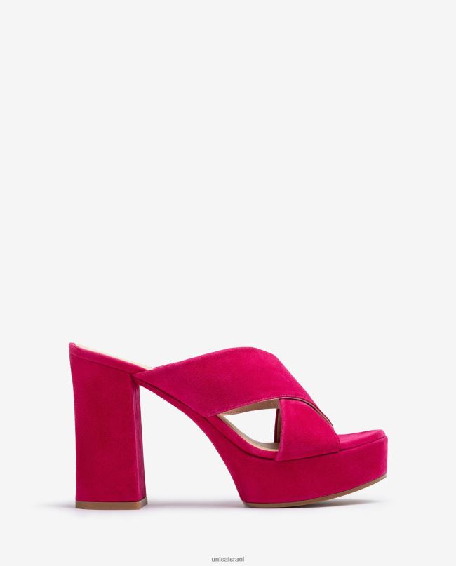 Unisa סנדל רחב עם רצועה מוצלבת אופנה נשים V2BP2825