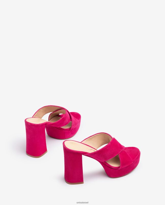 Unisa סנדל רחב עם רצועה מוצלבת אופנה נשים V2BP2825