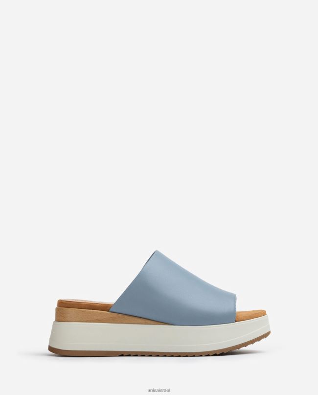 Unisa סנדל עם עקב טריז וערפד רחב כְּחוֹל נשים V2BP2829