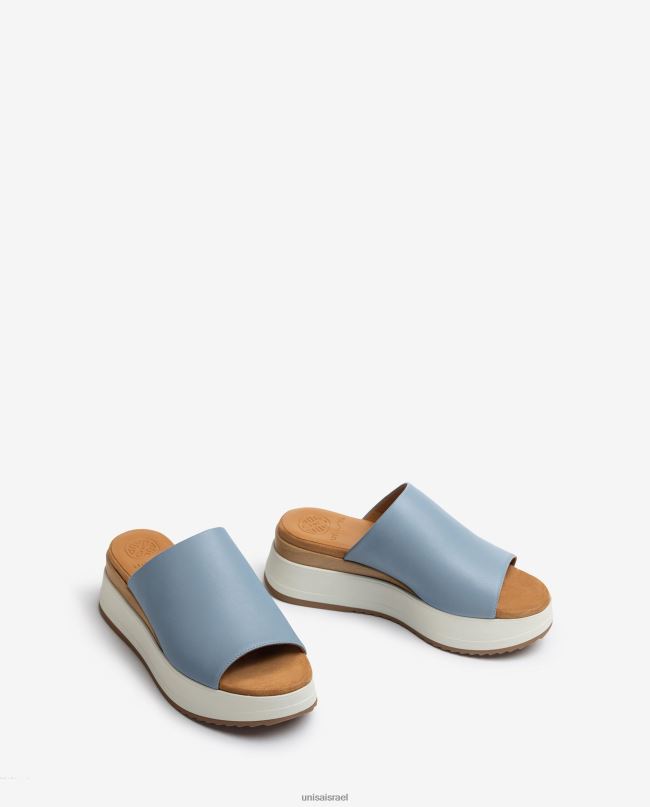 Unisa סנדל עם עקב טריז וערפד רחב כְּחוֹל נשים V2BP2829