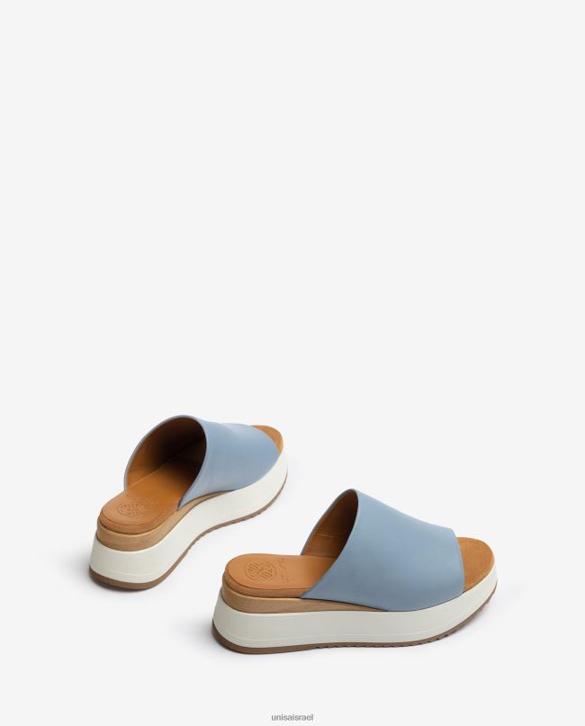 Unisa סנדל עם עקב טריז וערפד רחב כְּחוֹל נשים V2BP2829