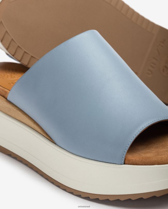 Unisa סנדל עם עקב טריז וערפד רחב כְּחוֹל נשים V2BP2829