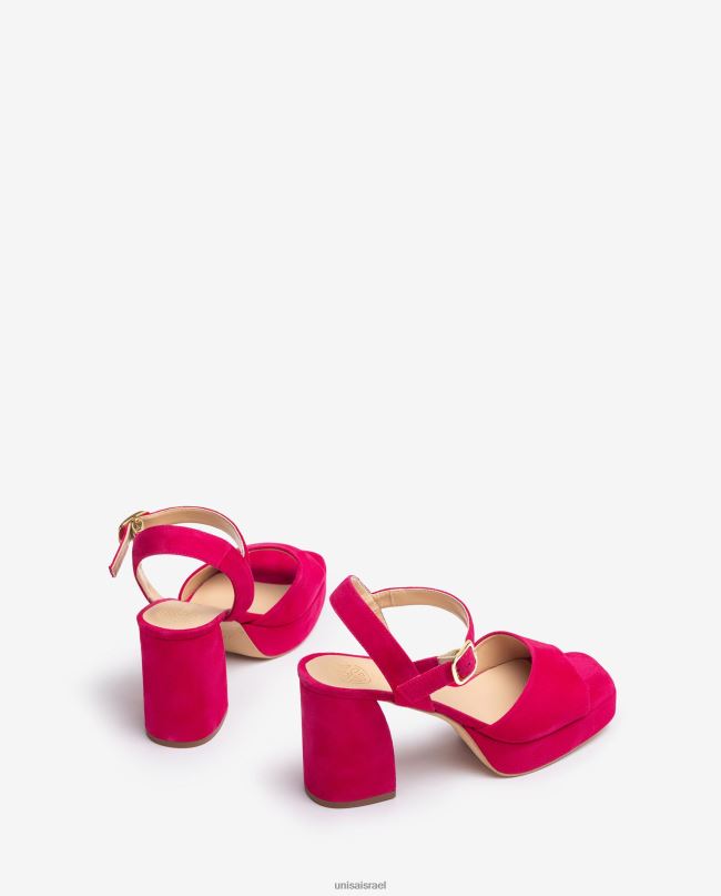 Unisa סנדל זמש עם עקב רחב וָרוֹד נשים V2BP283