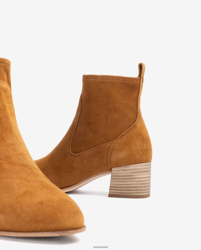 Unisa מגפון זמש עם עקב אופנה נשים V2BP2845