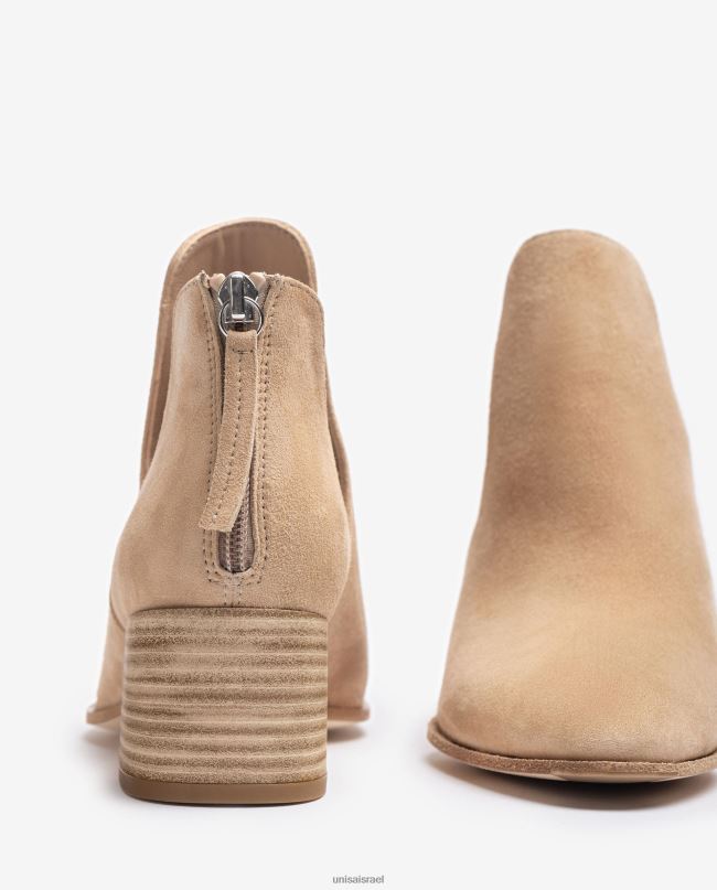 Unisa מגף זמש בז' נשים V2BP2850