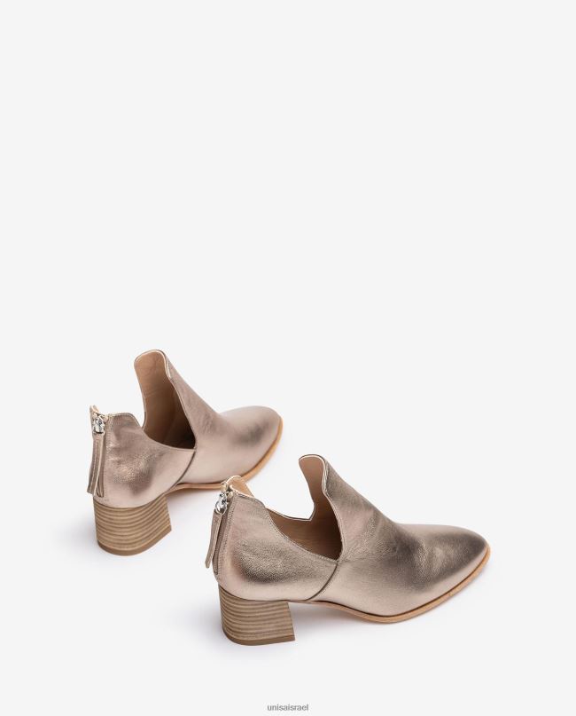 Unisa מגף עור באפקט מתכתי בְּרוֹנזָה נשים V2BP2852