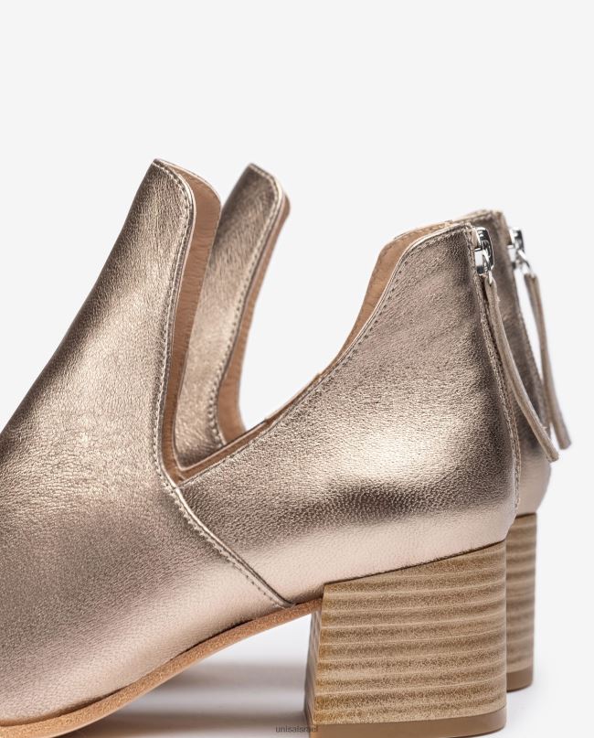 Unisa מגף עור באפקט מתכתי בְּרוֹנזָה נשים V2BP2852