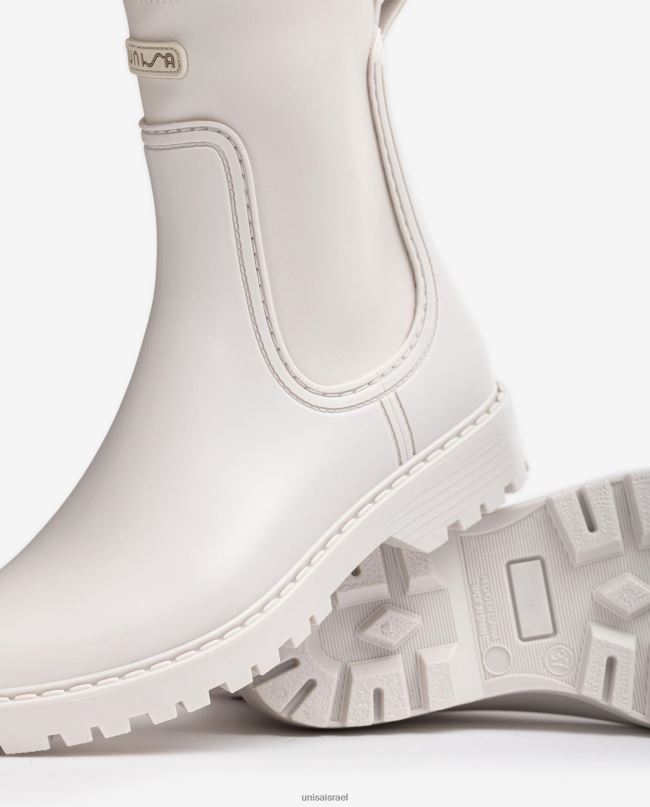 Unisa מגף גומי לבן נשים V2BP2855