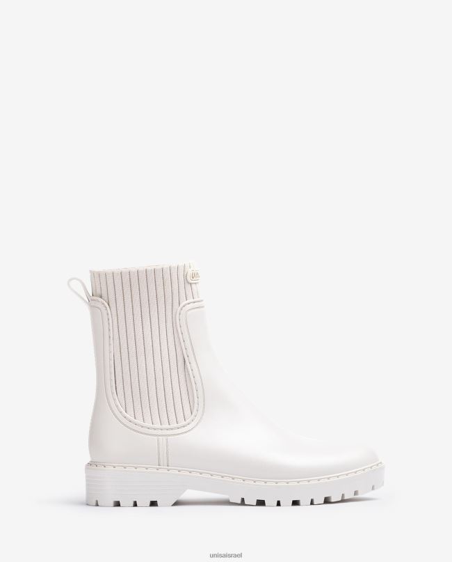 Unisa מגפוני וולינגטון סופר-רך לבן נשים V2BP2860