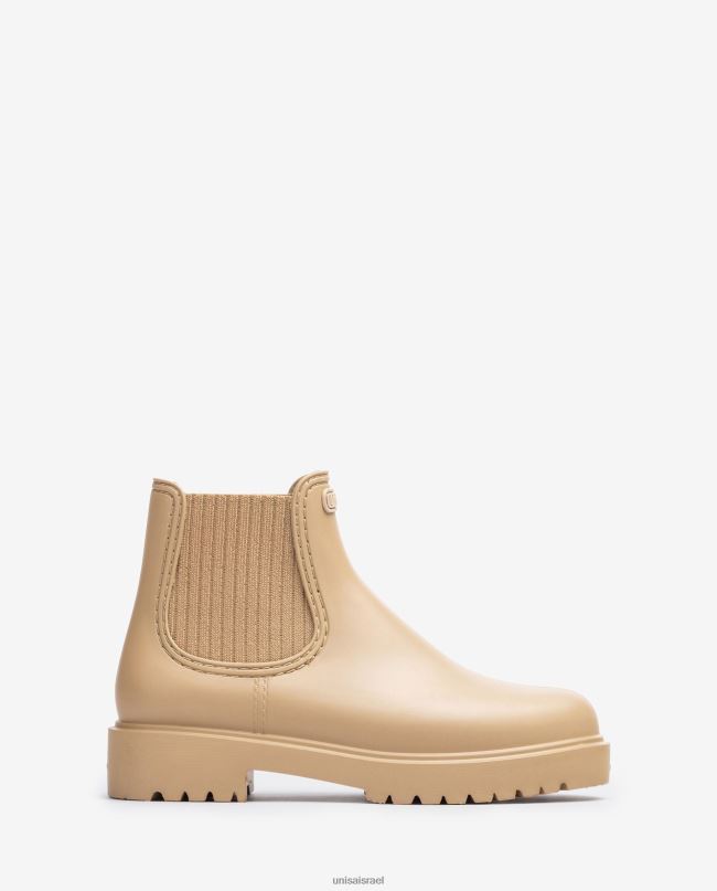 Unisa מגף גומי בז' נשים V2BP2863