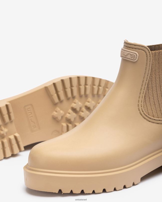 Unisa מגף גומי בז' נשים V2BP2863