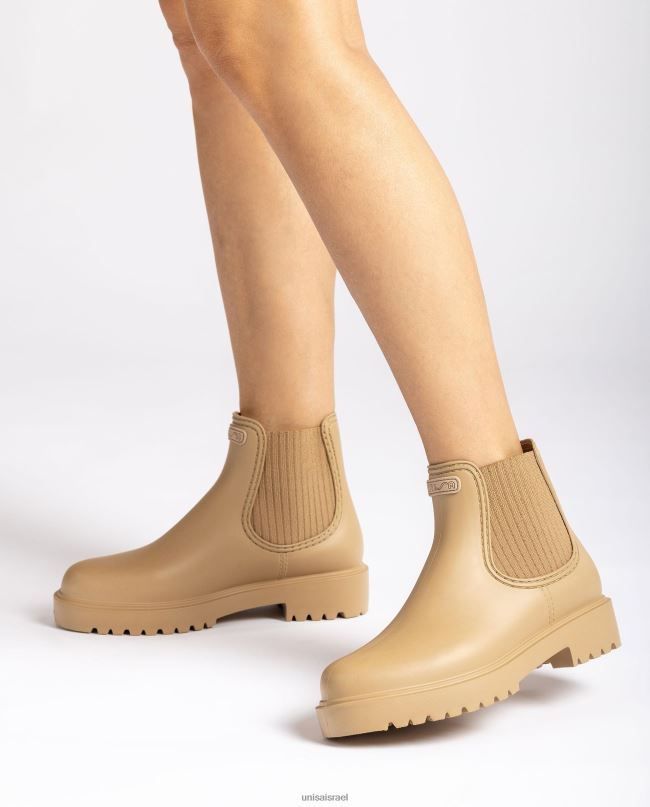 Unisa מגף גומי בז' נשים V2BP2863