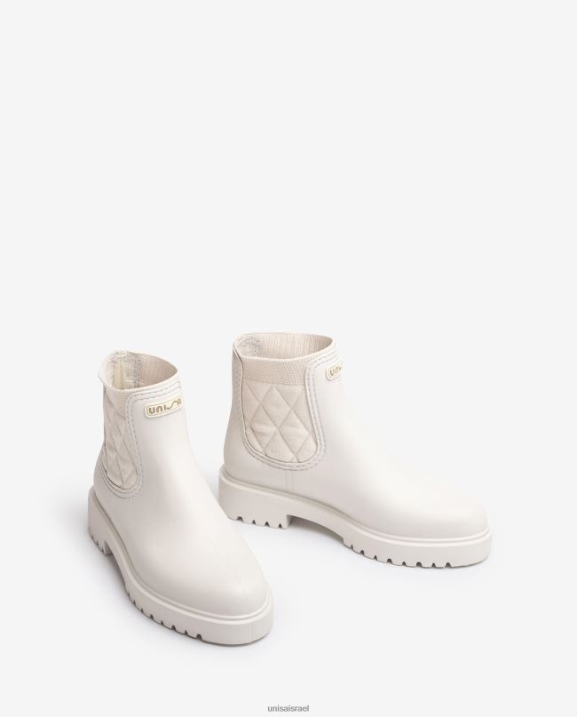 Unisa מגף קרסול גומי לבן נשים V2BP2871