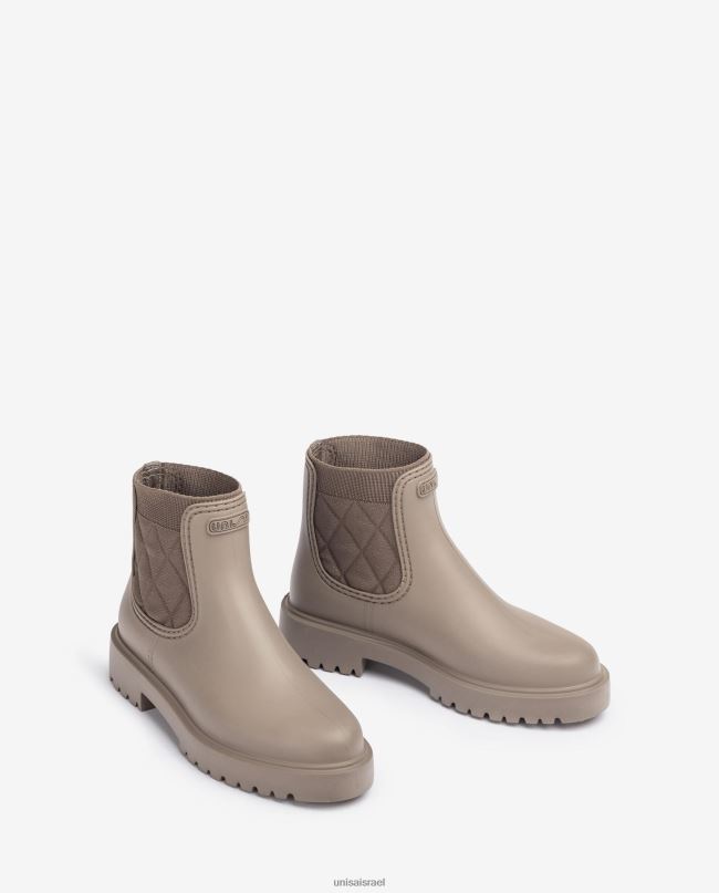 Unisa מגף קרסול גומי חום נשים V2BP2872