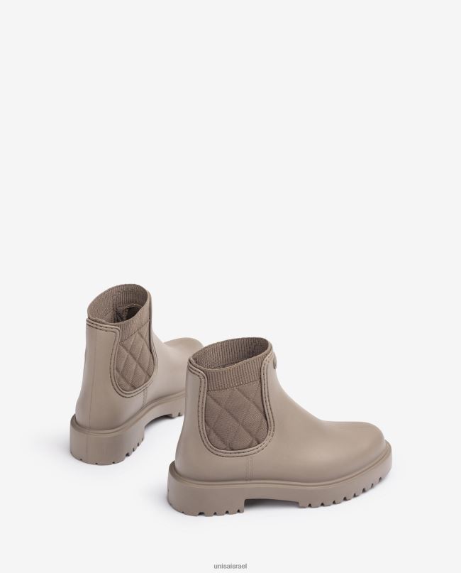 Unisa מגף קרסול גומי חום נשים V2BP2872