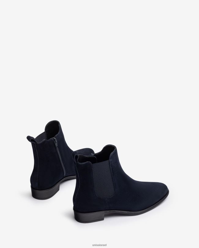 Unisa מגף צ'לסי עם רוכסן כְּחוֹל נשים V2BP2877