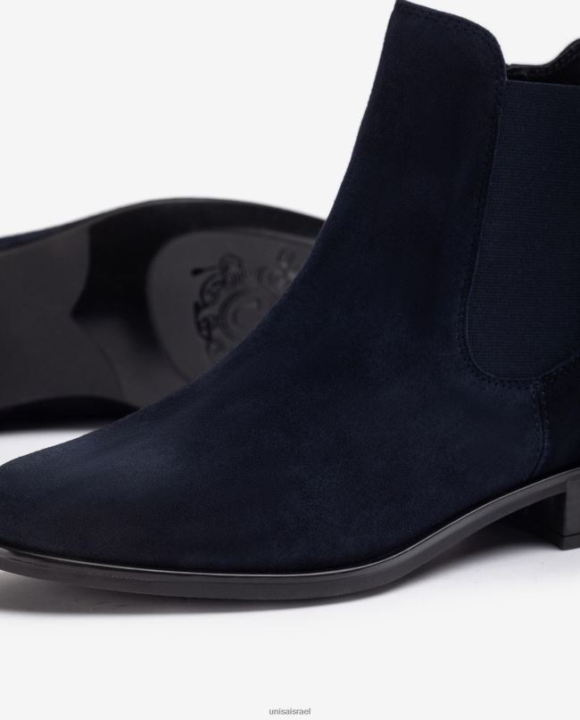 Unisa מגף צ'לסי עם רוכסן כְּחוֹל נשים V2BP2877