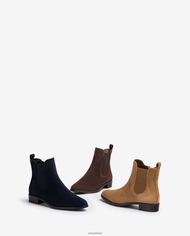 Unisa מגף צ'לסי עם רוכסן כְּחוֹל נשים V2BP2877