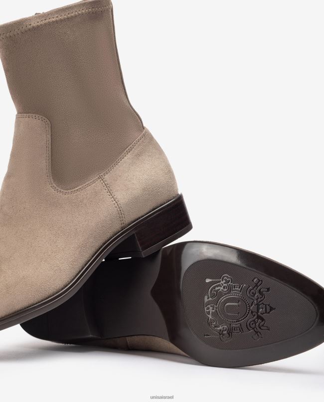 Unisa מגפון קרסול רגיל עם קו רבע עליון בד נמתח מְעוּדָן נשים V2BP2883