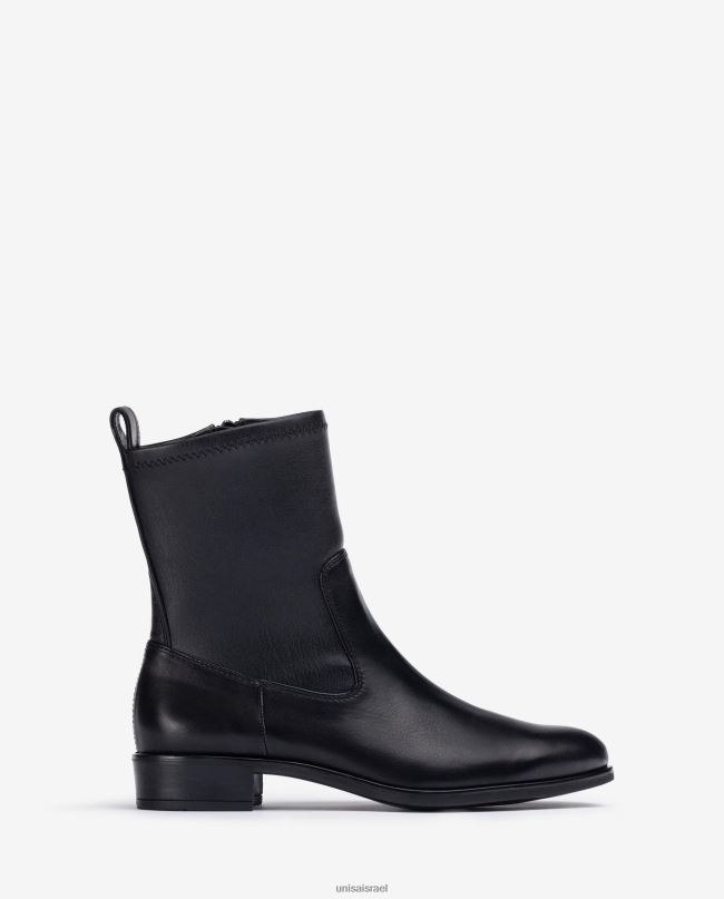 Unisa מגפון רגיל עם קו רבע אלסטי עליון שָׁחוֹר נשים V2BP2884