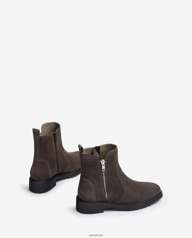 Unisa מגפון זמש עם רוכסן אופנה נשים V2BP2889