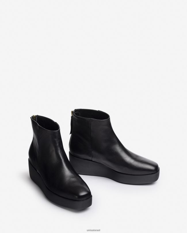 Unisa מגפון קרסול עם רוכסן מאחור אופנה נשים V2BP2897