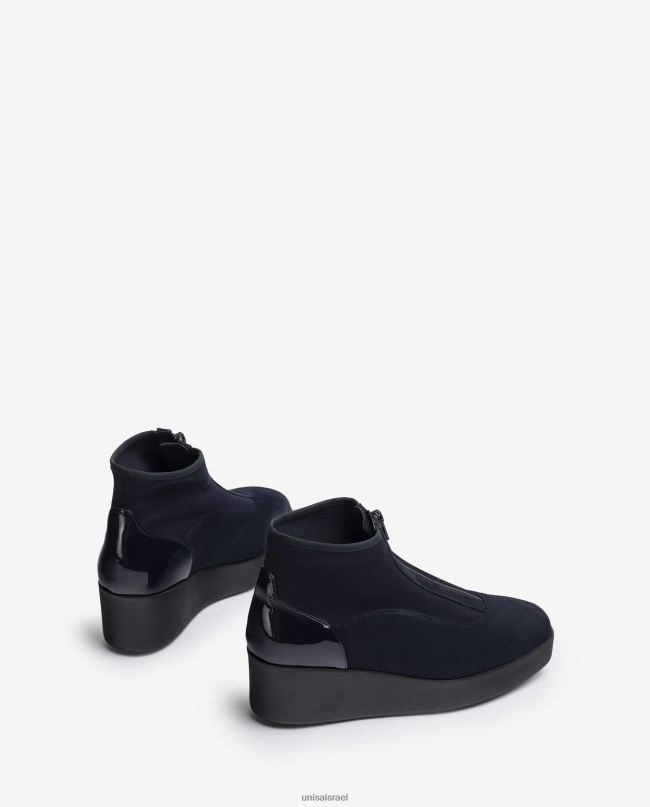 Unisa מגף קרסול קל במיוחד עם רוכסן כְּחוֹל נשים V2BP2898