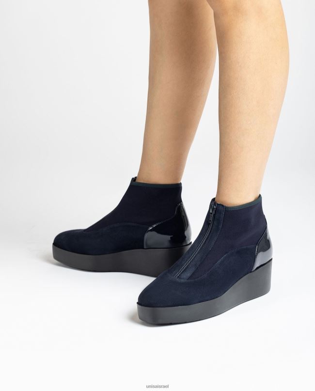 Unisa מגף קרסול קל במיוחד עם רוכסן כְּחוֹל נשים V2BP2898