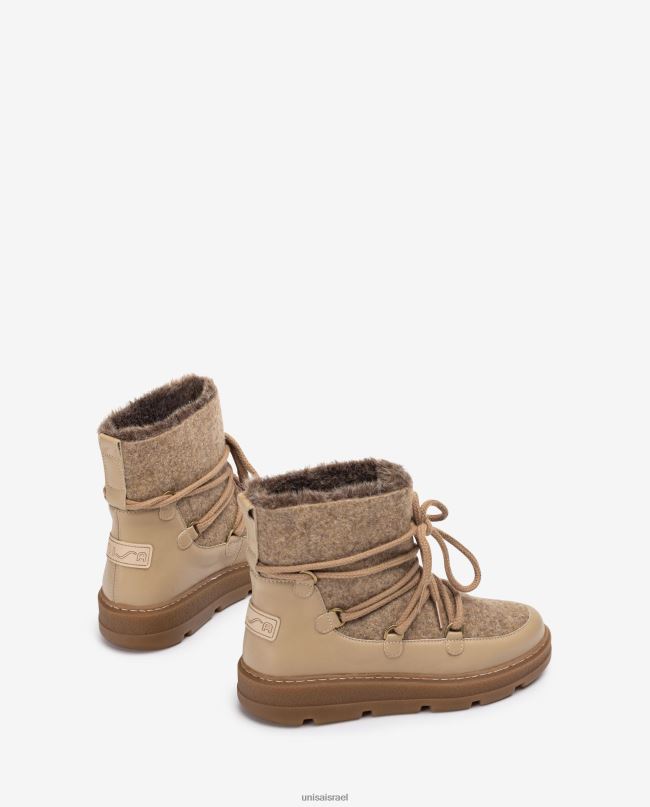 Unisa מגפי אפר סקי בז' נשים V2BP2907