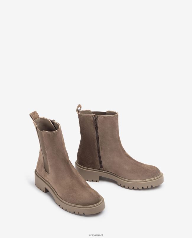 Unisa מגפי זמש עם גומי צד ורוכסן מְעוּדָן ילדים V2BP2909