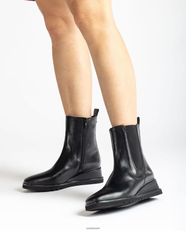 Unisa מגפון קרסול עם טריז ושקע צד אופנה נשים V2BP2914