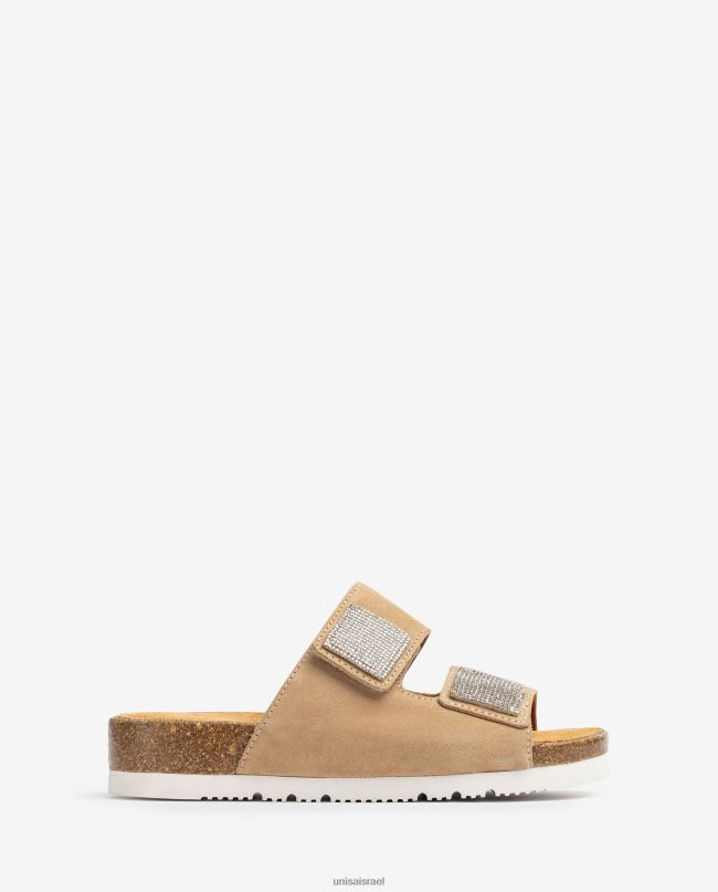 Unisa סנדל שטוח עם רצועה כפולה מְעוּדָן נשים V2BP293