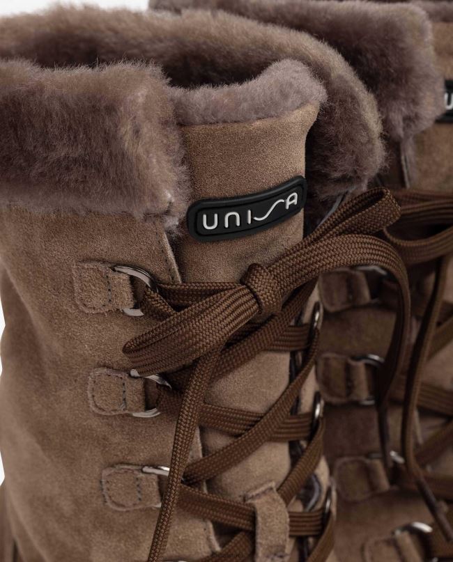 Unisa מגפוני זמש עם שרוכים עקב בינוני אופנה ילדים V2BP2932