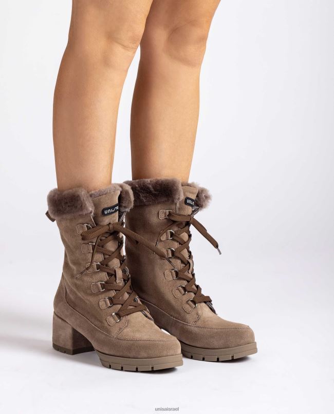 Unisa מגפוני זמש עם שרוכים עקב בינוני אופנה ילדים V2BP2932