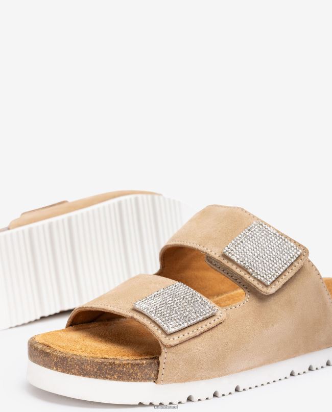 Unisa סנדל שטוח עם רצועה כפולה מְעוּדָן נשים V2BP293