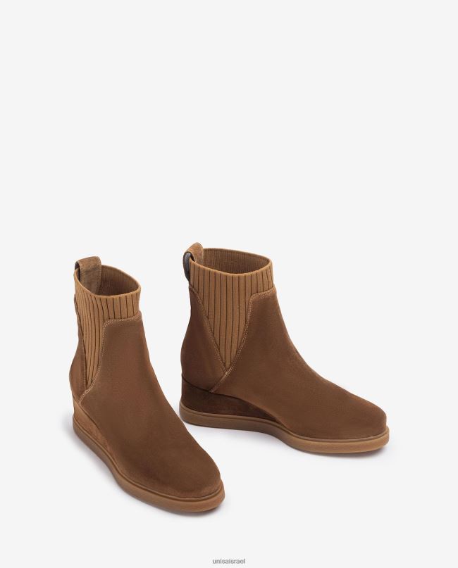 Unisa מגפי זמש עם טריז חום ילדים V2BP2944