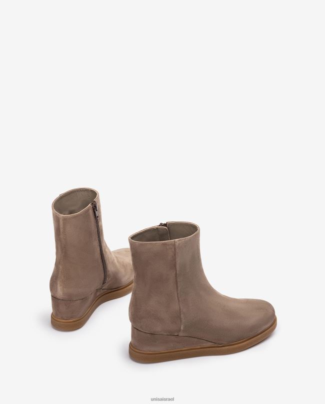 Unisa מגפון זמש עם רוכסן בפנים חום ילדים V2BP2948