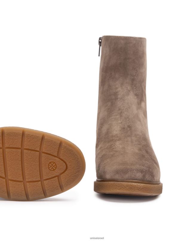 Unisa מגפון זמש עם רוכסן בפנים חום ילדים V2BP2948