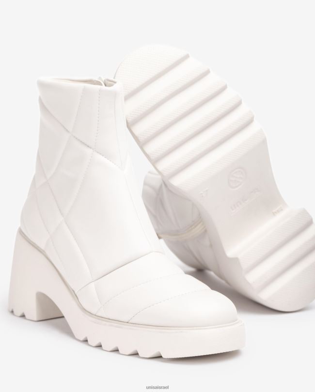 Unisa מגף קרסול סופר קליל לבן נשים V2BP2960