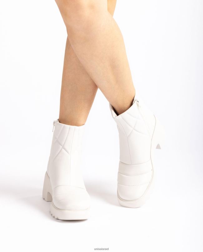 Unisa מגף קרסול סופר קליל לבן נשים V2BP2960