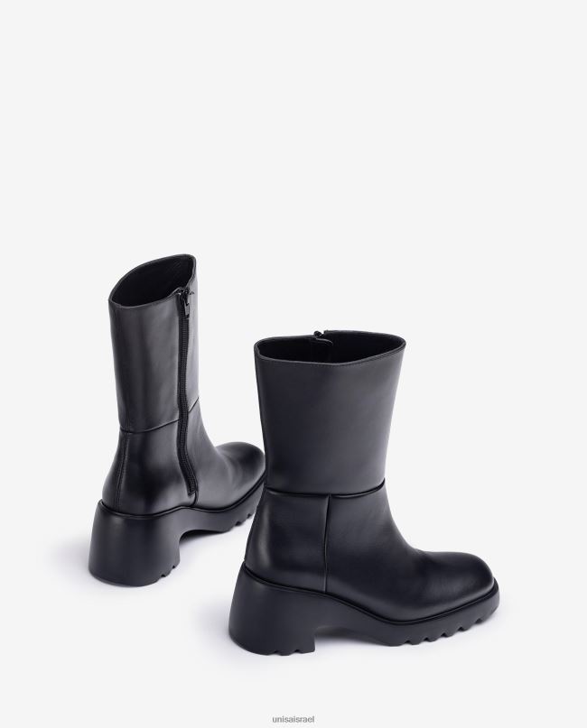 Unisa מגף עור עם סוליית גומי אופנה נשים V2BP2967